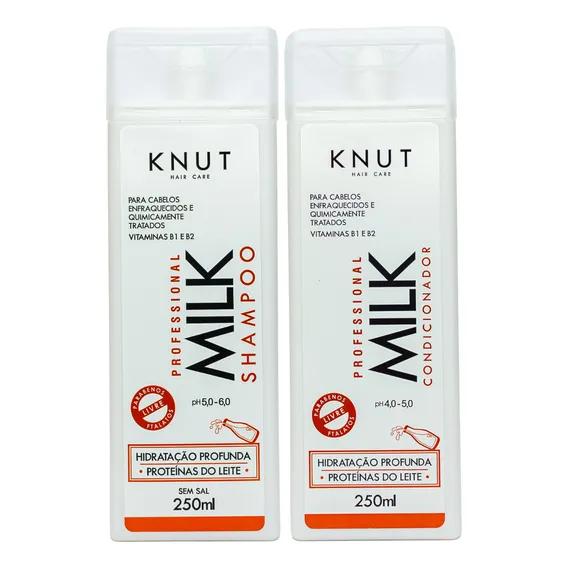 Kit Knut Tratamento Milk Shampoo 250ml Condicionador 250ml Foto 1
