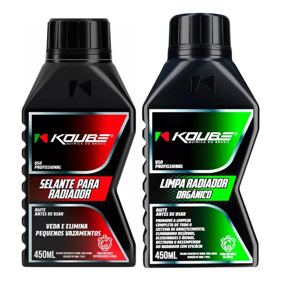 Kit Koube Limpa Radiador Orgânico + Selante Para Radiador Foto 1