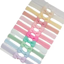 Kit Lacinhos 10 Cores Para Bebes Faixinha Meia De Seda Foto mini 2