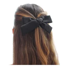 Kit Laços Cabelo Preto E Branco Crepe Piuka Foto mini  2