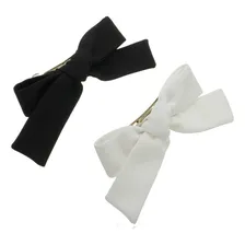 Kit Laços Cabelo Preto E Branco Crepe Piuka Foto  mini 1