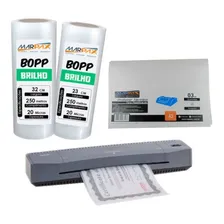 Kit Laminadora Aurora A3 + Bopp A4 + Bopp A3 Brilho 220v Foto  mini 1