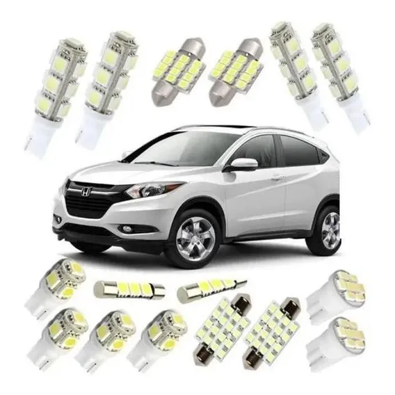 Kit Lâmpada Led Hr-v 2015 2016 2017 2018 2019 Super Branca Foto 1