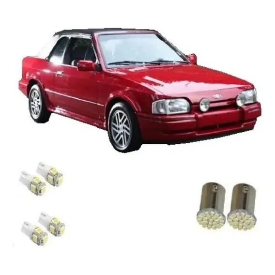 Kit Lâmpadas Ford Escort Lanterna Placa Ré 1983 A 1995 Foto 1
