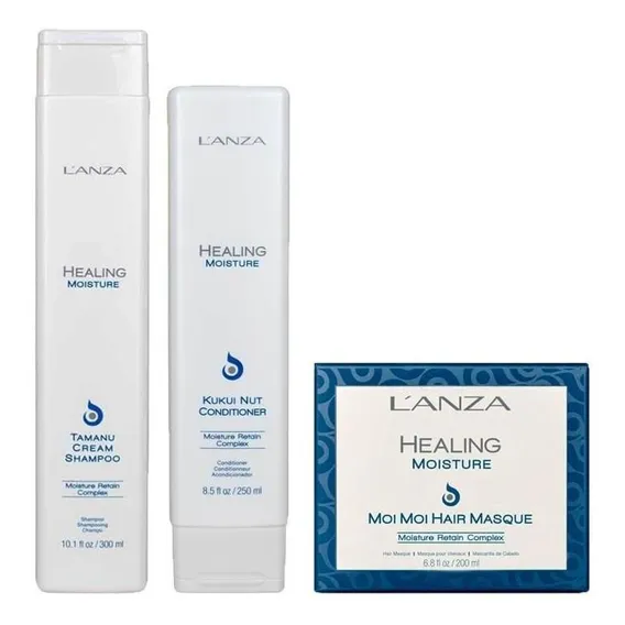 Kit Lanza Healing Moisture Sh300ml Cond250ml E Másc200ml Foto 1