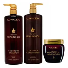 Kit Lanza Healing Oil Shampoo, Condicionador E Máscara Foto  mini 1