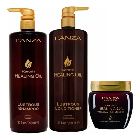 Kit Lanza Healing Oil Shampoo, Condicionador E Máscara Foto 1
