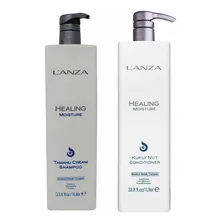 Kit Lanza Moisture Shampoo Tamanu Cream + Cond Kukui 1000ml Foto mini  2