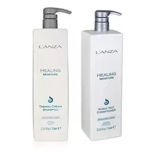 Kit Lanza Moisture Shampoo Tamanu Cream + Cond Kukui 1000ml Foto  mini 1