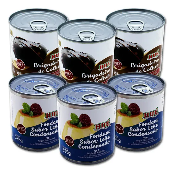 Kit Latas Diet Hué (leite Condensado Brigadeiro) Sem Glúten Foto 1