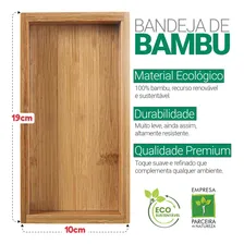 Kit Lavabo Com Bandeja De Bambu Kit Banheiro Aromatizador Cor Flint Foto mini 4