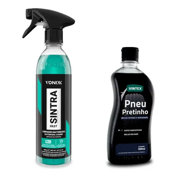 Kit Lavagem Automotivo Vonixx Sintra Fast + Pneu Pretinho Foto 1