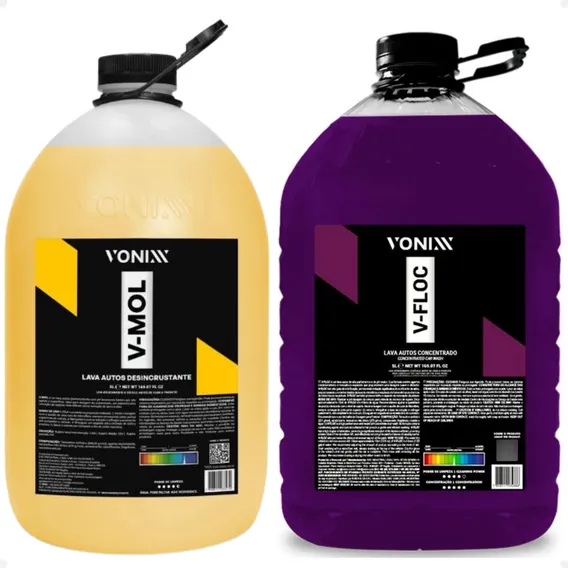 Kit Lavagem E Pré Lavagem Vonixx 5 Litros V-floc V-mol Foto 1