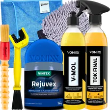 Kit Lavagem Pesada V-mol Shampoo Desincrustante Cera Vonixx Foto  mini 1
