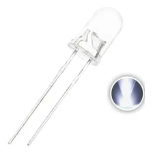 Kit Led 5mm Alto Brilho- 100 Branco Foto  mini 1