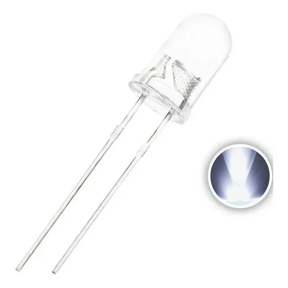 Kit Led 5mm Alto Brilho- 100 Branco Foto 1