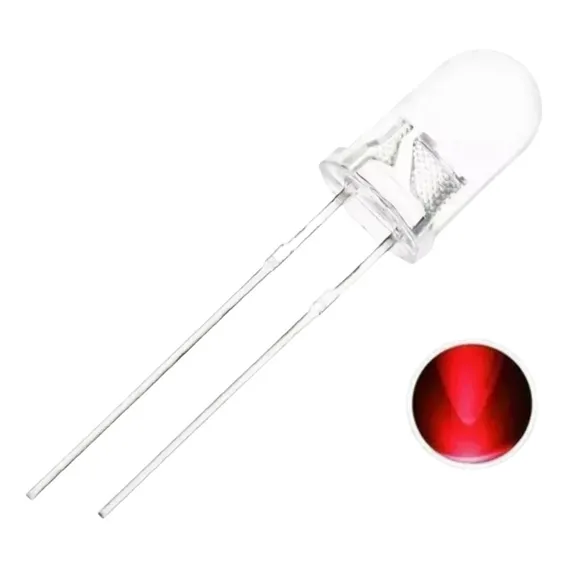 Kit Led 5mm Alto Brilho 1000 Vermelho Foto 1