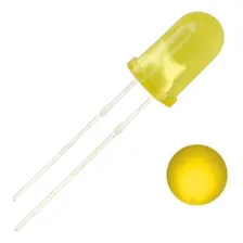 Kit Led 5mm Difuso - 100 Peças Amarelo Foto mini 1