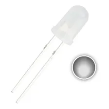 Kit Led 5mm Difuso Branco - 100 Branco Foto  mini 1