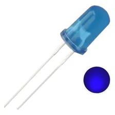 Kit Led Difuso 5mm - 100 Azul Foto  mini 1