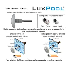Kit Led Piscina Com Controle + 4 Leds Rgb 9w + Fonte 12v 110V/220V Foto mini  3