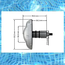 Kit Led Piscina Com Controle + 4 Leds Rgb + Fonte Foto mini  3