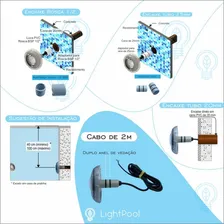 Kit Led Piscina - Controle Touch + 2 Leds Rgb + Fonte 12v 110V/220V Foto mini 2