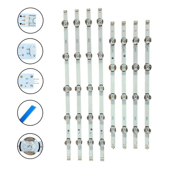 Kit Led Tvs 47lb5800 47lb5500 47lb6500 Compativel LG Foto 1