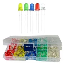Kit Leds 3mm Na Maleta 200pçs De Cada - 5 Cores Luz Rgb Foto mini 3