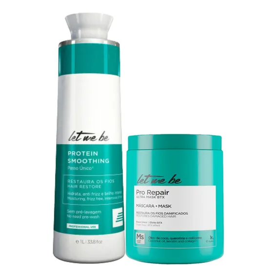Kit Let Me Be Escova Progressiva 1l + Btx 1kg Passo Único Foto 1