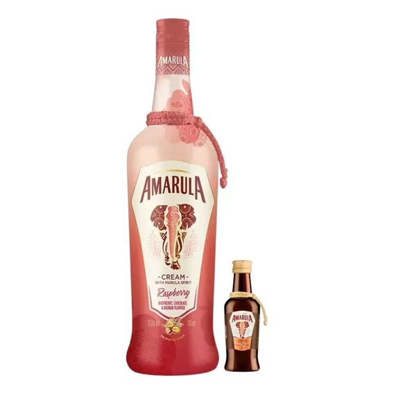 Kit Licor Amarula Raspberry 750ml + Miniatura Amarula Cream Foto 1