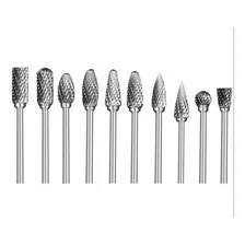 Kit Lima Rotativa P/ Dremel 10 Uni Lima Rebarba P Metal Duro Foto mini 1