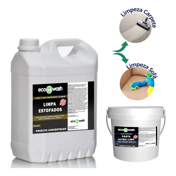 Kit Limpa Estofados 5l + Pasta De Limpeza 500ml Ecowash Foto 1