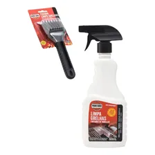 Kit Limpa Grelhas Com Escova De Aço Prime Grill 500ml Foto mini 4