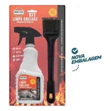 Kit Limpa Grelhas Com Escova De Aço Prime Grill 500ml Foto mini 3