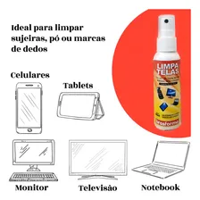 Kit Limpa Telas Brasforma Alt0.2 Spray 60ml Com Flanela Foto mini  3