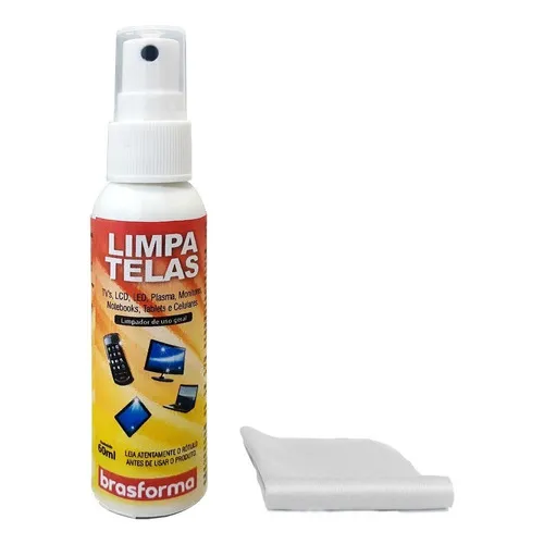 Kit Limpa Telas Brasforma Celulares Tv's Tablet Vidro Etc Foto 1