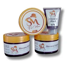 Kit Limpesa Facial Creme Esfoliante E Mascara Black Argila Tipo De Pele Mista Foto  mini 1