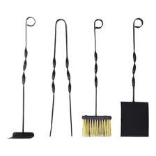 Kit Limpeza De Lareira Acessórios Ferramentas Churrasqueira Foto mini  2