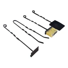 Kit Limpeza De Lareira Acessórios Ferramentas Churrasqueira Foto mini  3
