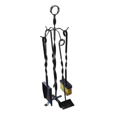 Kit Limpeza De Lareira Acessórios Ferramentas Churrasqueira Foto  mini 1