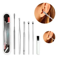 Kit Limpeza De Ouvido Cera Cureta C Espatulas 7 Peças Foto mini 4