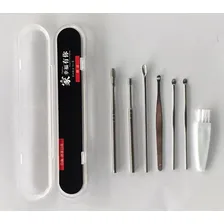 Kit Limpeza De Ouvido Cera Cureta C Espatulas 7 Peças Foto mini 2