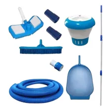 Kit Limpeza De Piscina + Cabo 3m + Mangueira 3m + Clorador Foto mini 1