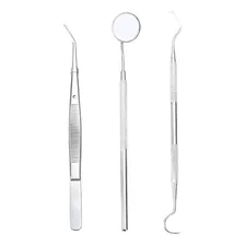 Kit Limpeza Dentária - Extrator Tártaro - Espelho E Sonda Foto mini 1
