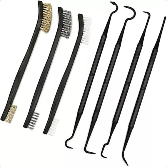 Kit Limpeza Limpar Armamento Pistola Revólver Rifle Carabina Pressão Fuzil Espingarda 38 9mm 380 22 Foto 1