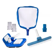 Kit Limpeza Piscinas Manutenção Aspirador Escova Peneira Foto  mini 1
