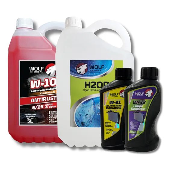 Kit Limpeza Radiador Agua Aditivo Selante Limpa Radiador Foto 1