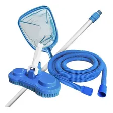 Kit Limpeza Tratamento Piscinas Infláveis Aspirador Peneira Foto mini 1