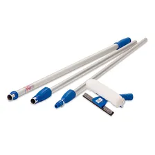 Kit Limpeza Vidros: Rodo + Espanador + Borracha Telescópicos Foto mini  3